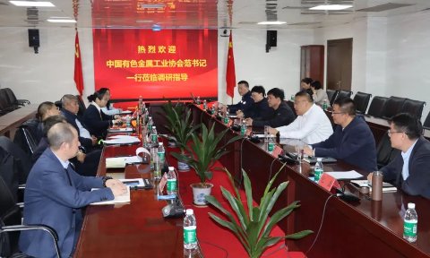 中國有色金屬工業(yè)協(xié)會黨委副書記范順科一行蒞臨明泰鋁業(yè)調(diào)研