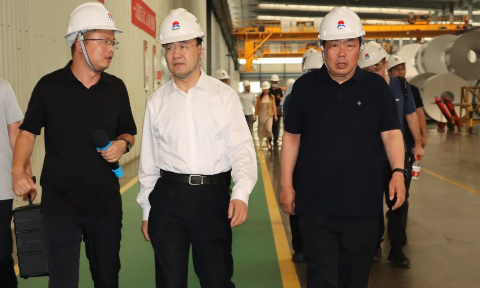 中國工業互聯網研究院黨委書記田川一行蒞臨明泰鋁業調研